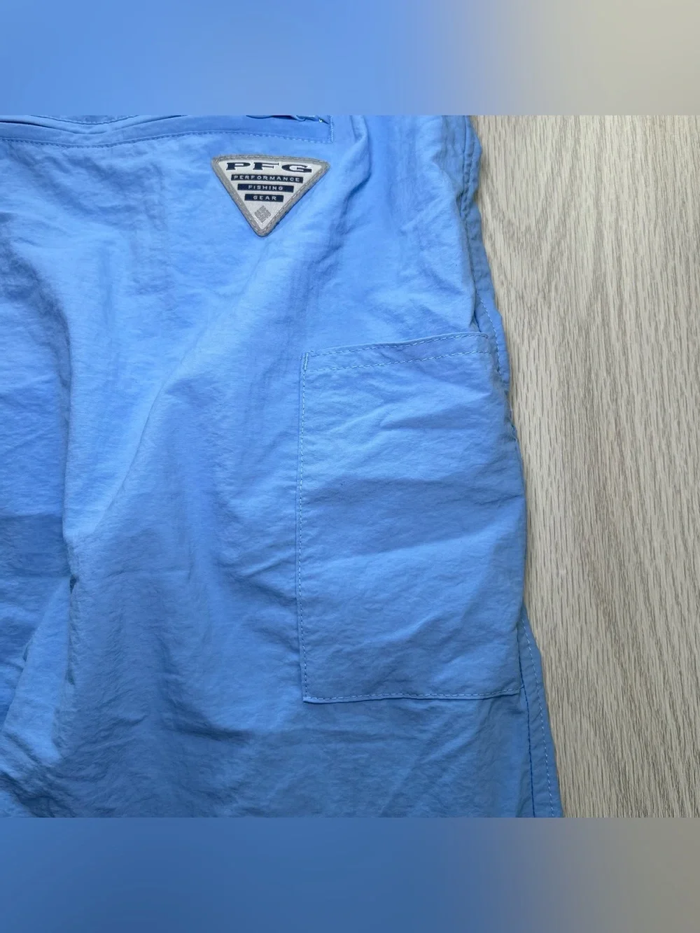 Columbia Men's Shorts PFG Backcast III Water Blue 3XL Omni-Shade Fishing Hiking